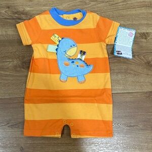 Taggies Dinosaur Short Sleeve Romper Onesie